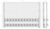 Tablica na narzędzia 920mm x 1350mm x 135mm N-4-02-04