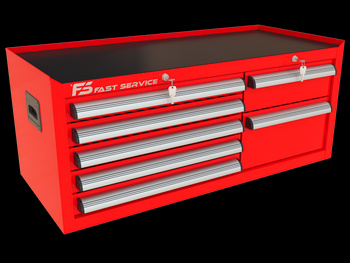 TRUCK trolley top unit with 7 drawers PNT-150-54