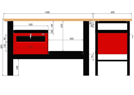 Stół  warsztatowy N-3-09-01