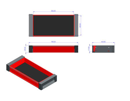 M-3-01-S140 Szuflada do szafy M-3-01