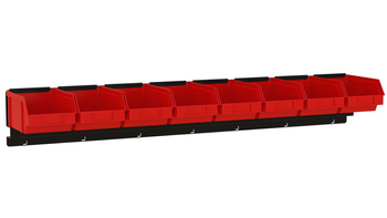 Bin rail for 8 P2 bins ZW-P2-8