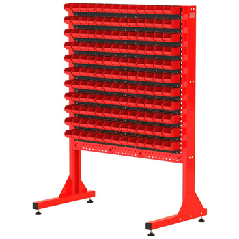 ST 110-14-P1 Stojak Narzędziowy w zestawie z listwami oraz pojemnikami