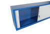Steel tool cabinet with roller shutter doors, for workshop and warehouse