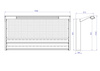 N-4-09-04 Tablica na narzędzia 920mm x 1920mm x 135mm z oświetleniem