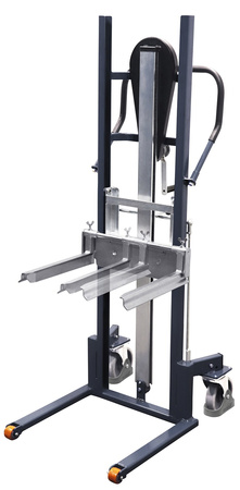Material lift with adjustable forks, RAL 7016 VARIOfit sg-154.013/AG