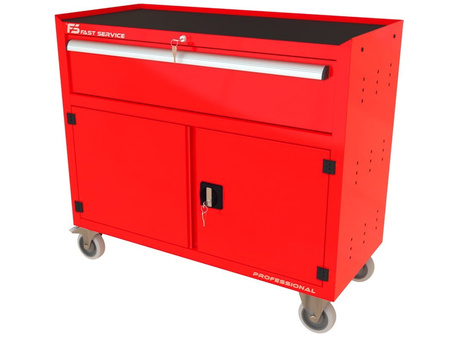 TRUCK workshop trolley with drawer and door PT-232