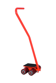 Machinery transport trolley with drawbar 4 t, polyurethane wheels – SS40-P