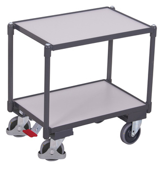 Wózek systemowy Euro ESD z 2 powierzchniami użytkowymi (krawędź: 10 mm) VARIOfit sw-410.556