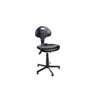 Industrial chair PurMax asynchro PUR — on plastic glides