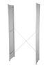 Osłona ramy bocznej regału warsztatowego 2000×448 mm, szara – Hyllo