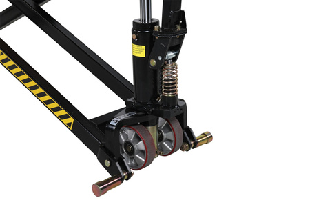 Scissor pallet truck 1000 kg, forks 540×1150 mm, polyurethane wheels – PL 1000