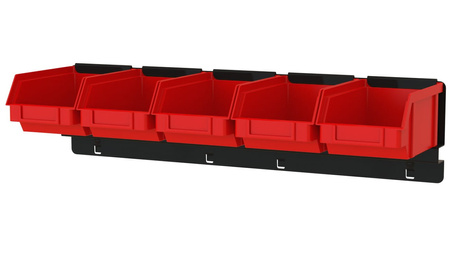 Bin rail for 5 P1 bins ZW-P1-5