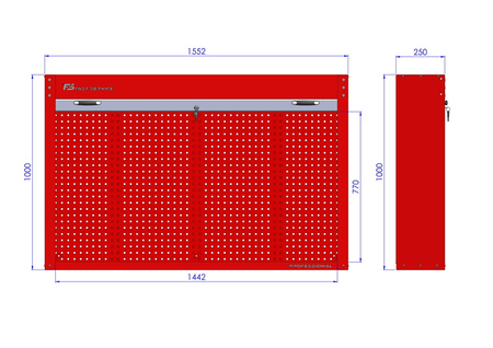 Gablota narzędziowa z żaluzją G157