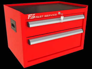 PROFESSIONAL trolley top unit with 2 drawers PN-154