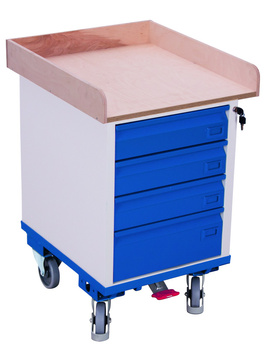 Szafka z 4 szufladami i 1 powierzchnią użytkową VARIOfit sw-500.015