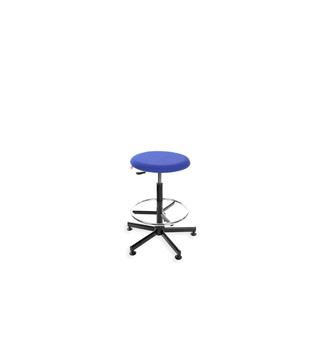 Taboret BlackTab 01 H+RING z podnóżkiem — tkanina BEST na stopkach