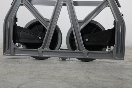 Wózek ręczny aluminiowy składany 100 kg, lekki, niebieski – H-003B-1