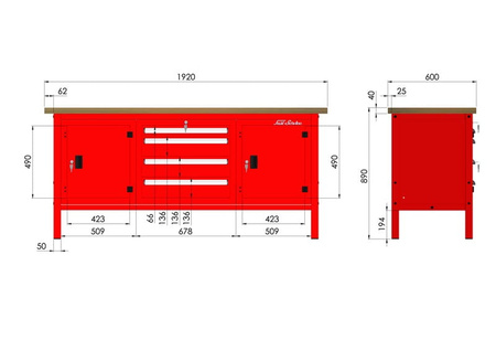 P-3-17-01 Stół warsztatowy