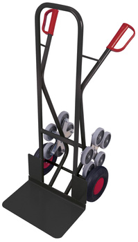 Wózek transportowy schodowy stalowy koła 5-ramienne VARIOfit sk-710.209/AG