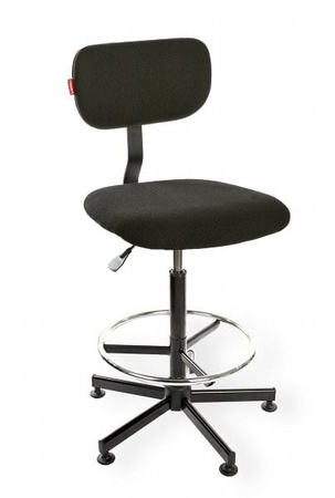 Krzesło laboratoryjne Black 01 H RING RKW-13