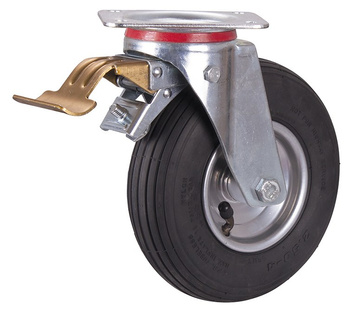 Koło z hamulcem, 230 x 50 mm, czarne (pneumatyczne) VARIOfit dpl-230.000