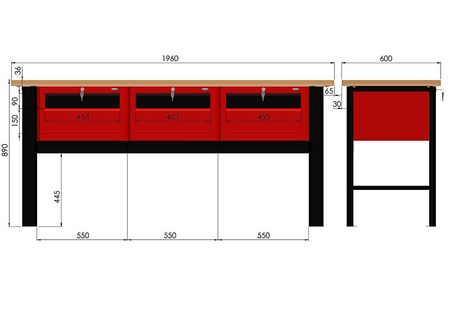 Stół warsztatowy N-3-24-01