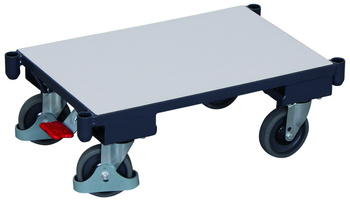 Wózek systemowy Euro ESD z podłogą z płyty i narożnymi tulejkami VARIOfit sw-410.092