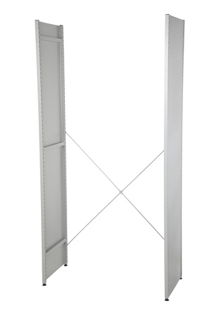 Osłona ramy bocznej regału warsztatowego 2000×448 mm, szara – Hyllo