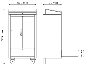 Szafka z pulpitem do pisania N-2-03-02