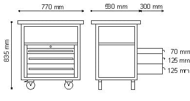 Wózek warsztatowy P-2-04-02