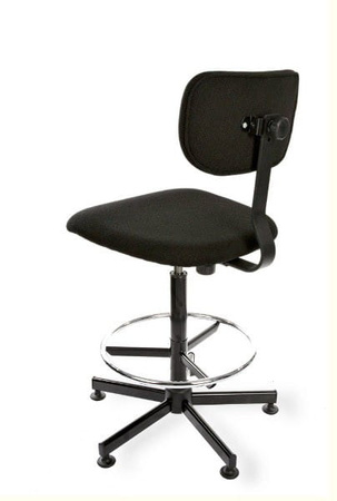 Krzesło laboratoryjne Black 01 H RING RKW-13