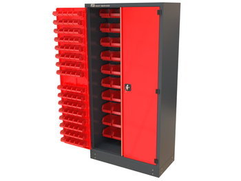 M-3-01-01 Metalowa szafa warsztatowa z pojemnikami