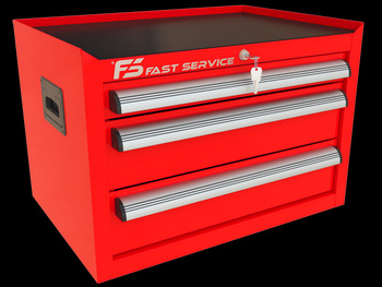 PROFESSIONAL trolley top unit with 3 drawers PN-152