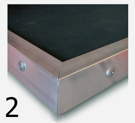 N-3-01-02 BASE WORKBENCH (WORKTOP WIDTH 1400 mm) WITH RUBBER COVERING