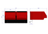 Bin rail for 2 P3 bins ZW-P3-2