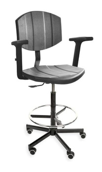 Krzesło przemysłowe PurActive H+RING PD WH PUR — ROSART