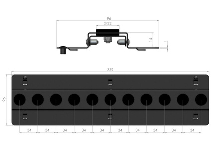Magnetic tool hook for a set of spanners ZWN-08