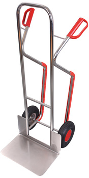 Taczka ze stali nierdzewnej, duża łopata VARIOfit es-710.201