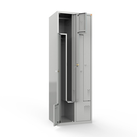 Szafa ubraniowa BHP czterodrzwiowa (typ L) BHPL600/2/4