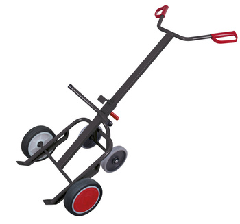 Taczka do beczek, 2 koła podporowe VARIOfit zu-3341/AG