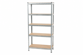 Regał magazynowy ocynkowany 1800×900×400 mm, 5 półek MDF, 175 kg – T17
