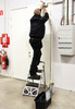 Wózek transportowy składany z drabinką 113,5 kg, rama stalowa, wysokość 1090 mm