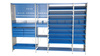 Regał warsztatowy 2000×1000×500 mm, 5 półek prostych, segment dostawny – Hyllo