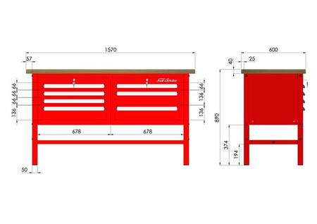 P-3-032-01 Stół warsztatowy