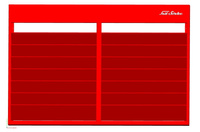 Tablica serwisowa na zlecenia - 7 rzędów