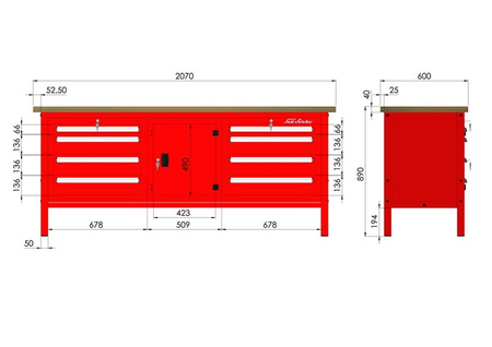 P-3-16-01 Stół warsztatowy