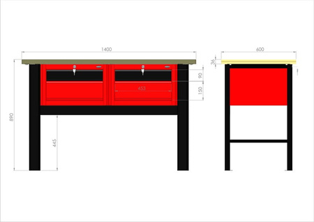 Stół warsztatowy N-3-03-01