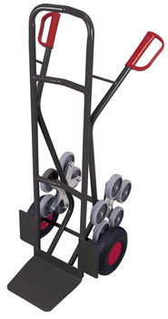 Wózek transportowy schodowy stalowy koła 5-ramienne VARIOfit sk-1301/AG
