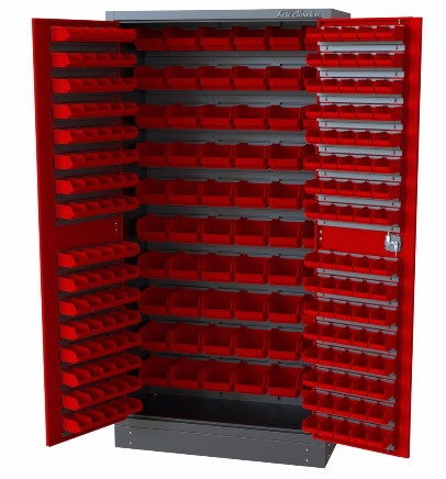 M-3-01-01 Metalowa szafa warsztatowa z pojemnikami