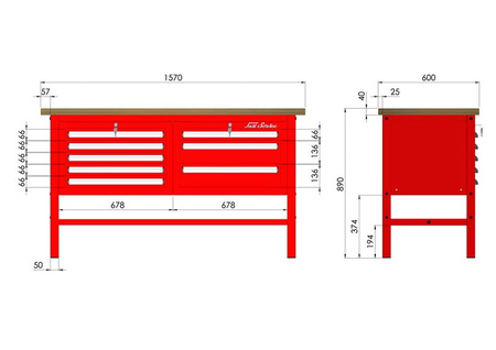 P-3-034-01 Stół warsztatowy